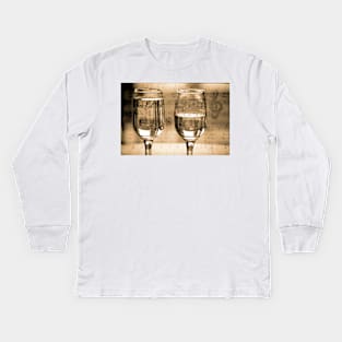 Wine & Music Kids Long Sleeve T-Shirt